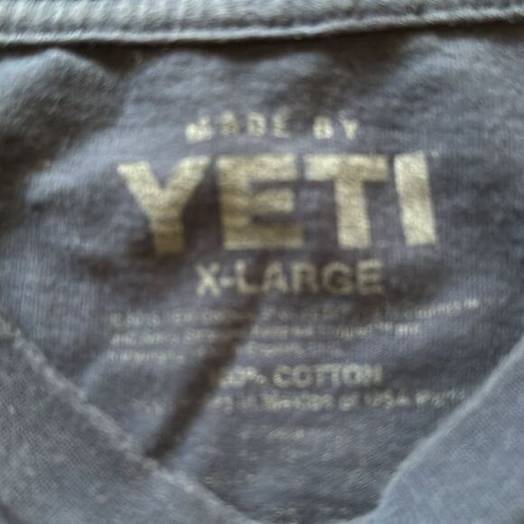 3112 YETI Coolers Navy T-Shirt Men's X Large - Picture 3 of 6